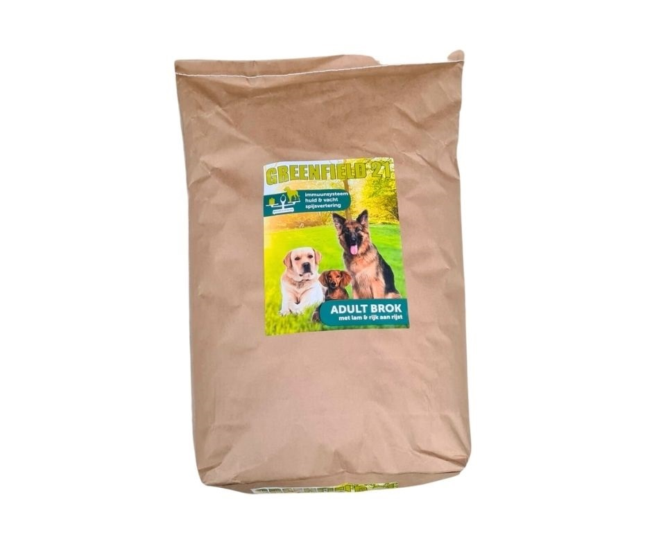 Greenfield 21 adult lam & rijst brokken 10 kg